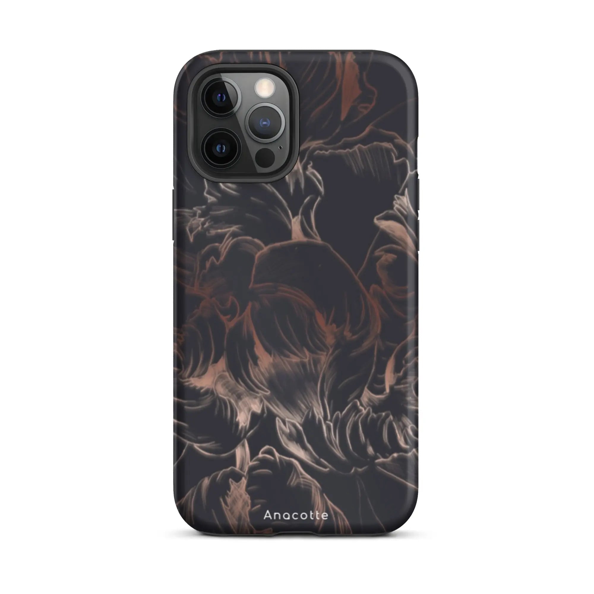 Anacotte Modern Simple Black Flower Leaf iPhone Case-7