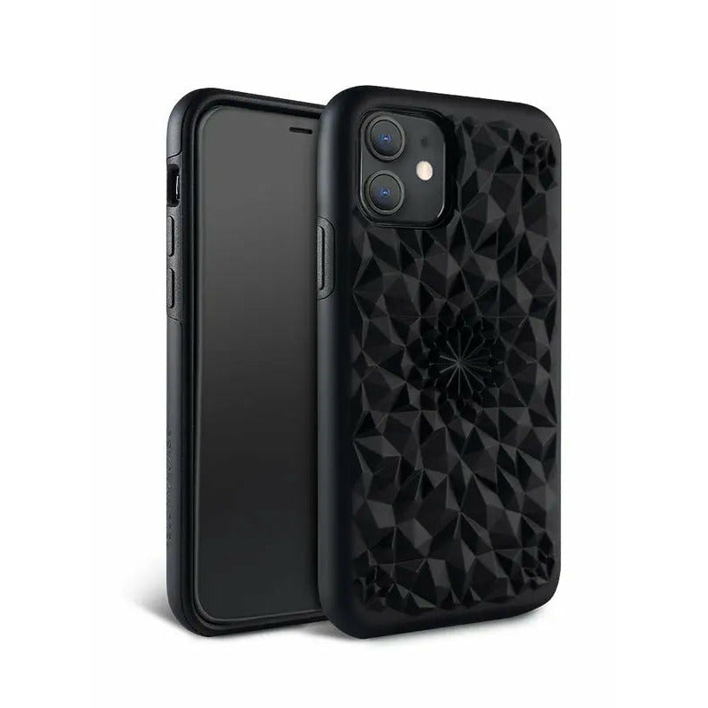 Matte Black Kaleidoscope iPhone Case-3