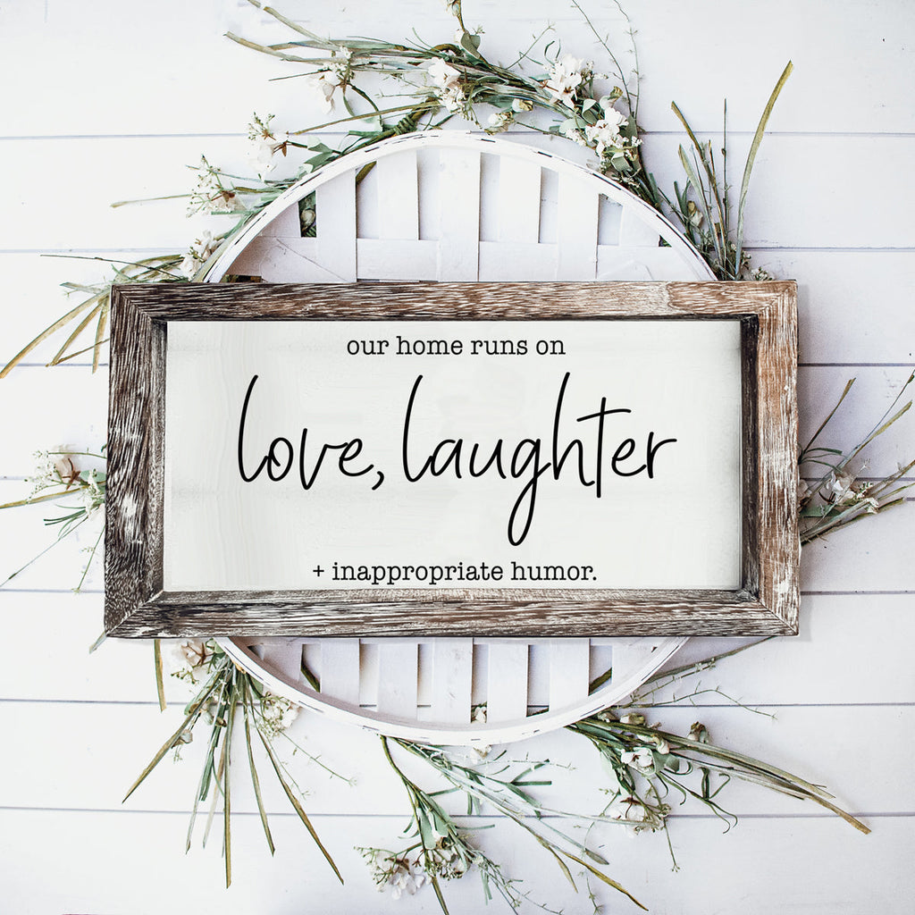 Love Laughter Sign-0
